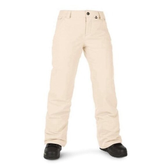 NWT Volcom Womens Sand Colored Frochickie Insulated Pants Size Small - Picture 1 of 5